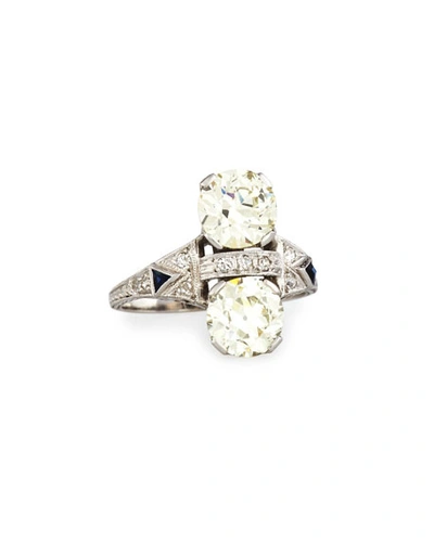 Nm Estate Estate Art Deco Two-stone Diamond Dinner Ring