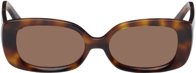 Velvet Canyon Zou Bisou Squared Acetate Sunglasses In Havana,brown