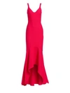 Cinq À Sept Sade Sleeveless Mermaid Gown In Camilla Red