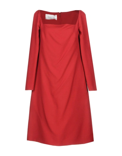 Valentino Knee-length Dress In Red