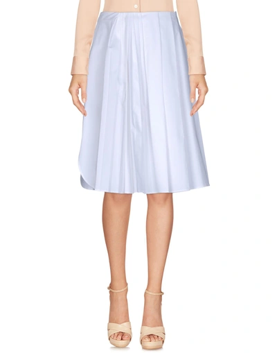 Dior Knee Length Skirts In White