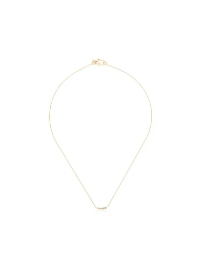 Sophie Bille Brahe Diamond And 18k Yellow Gold Lune Necklace In Y Gold