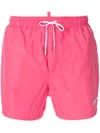 Dsquared2 Drawstring Fitted Swim Shorts - Pink