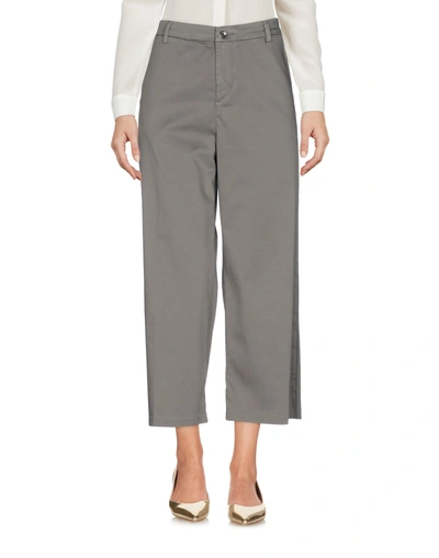 Liu •jo Cropped Pants & Culottes In Military Green
