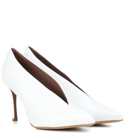 Tabitha Simmons Smooth Pointed 85mm Pump In White