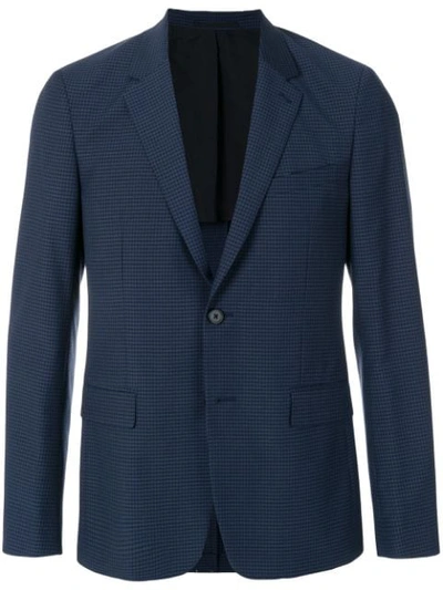 Theory Checked Blazer In Blue