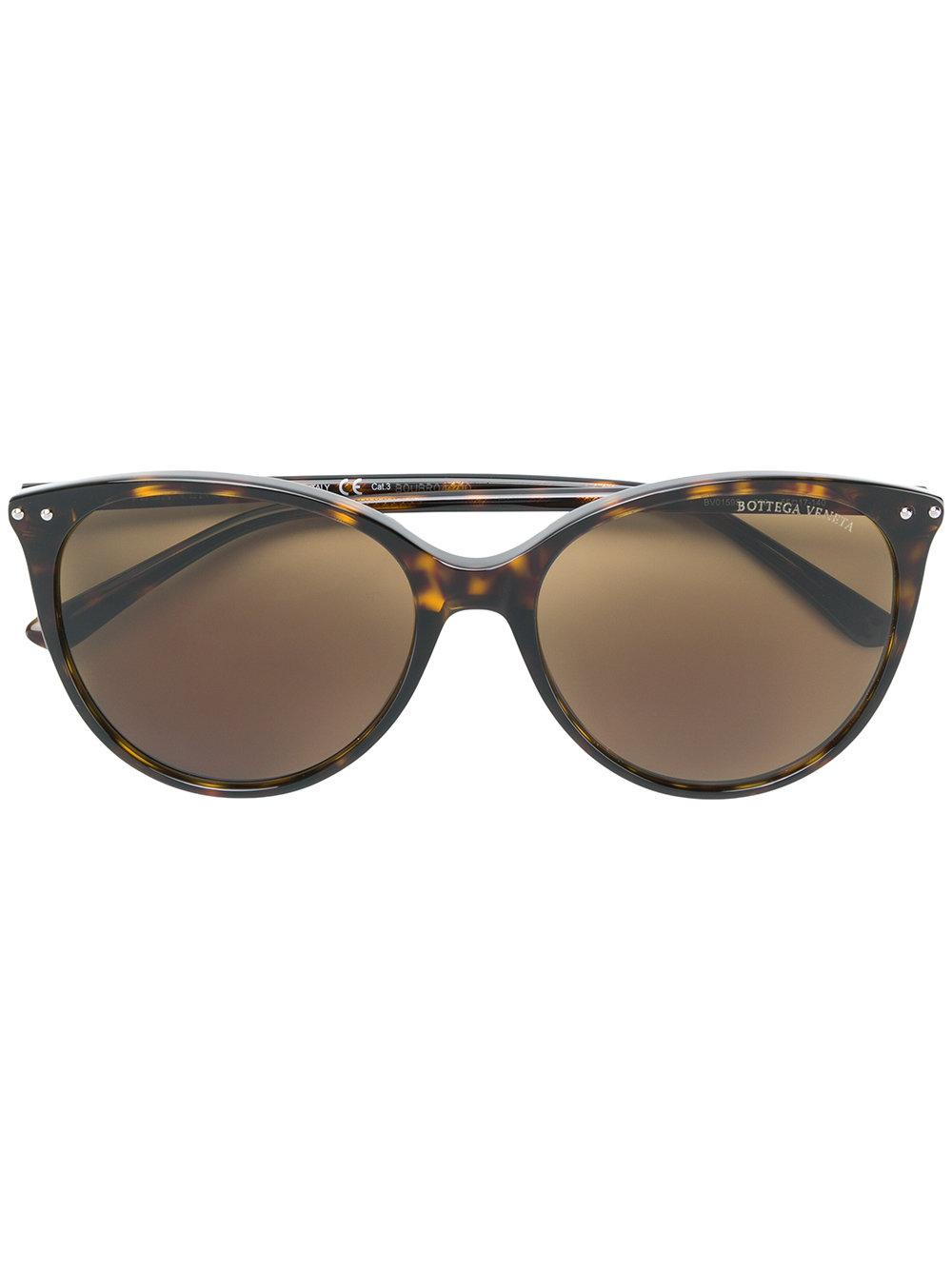 Bottega Veneta Eyewear Cat Eye Sunglasses - Brown | ModeSens