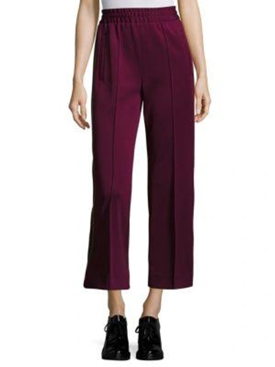 Marc Jacobs Striped Track Pants In Burgundy Multi