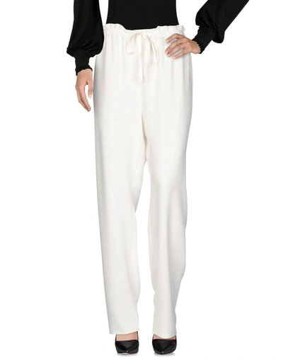 The Row Casual Pants In Ivory
