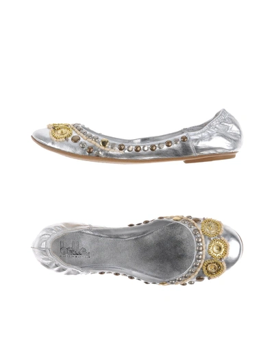 Belle By Sigerson Morrison Ballet Flats In Silver