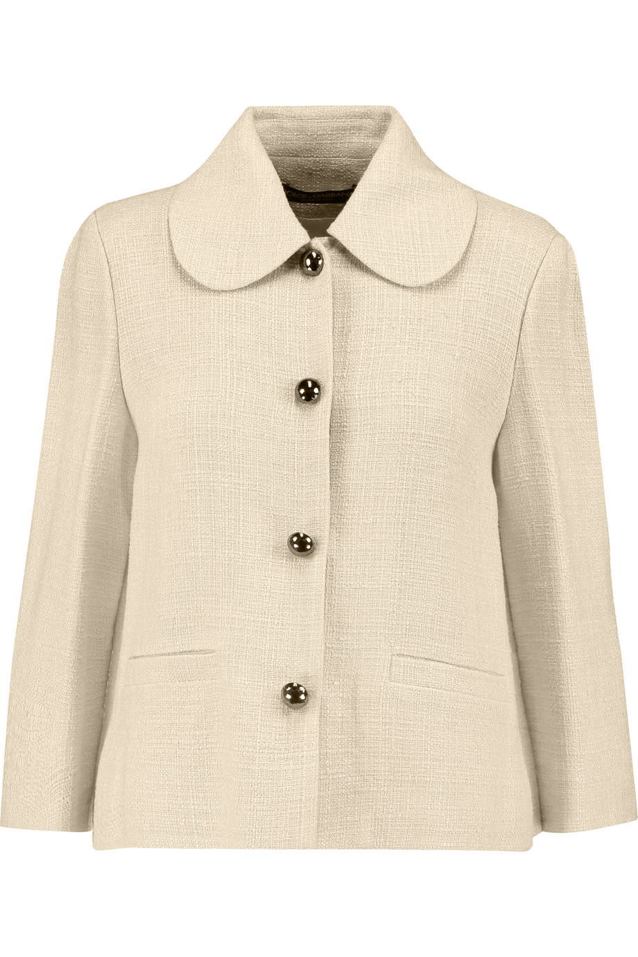 Dolce & Gabbana Cropped Woven Jacket | ModeSens