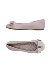 Michael Michael Kors Ballet Flats In Dove Grey