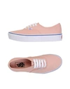 Vans Sneakers In Pale Pink