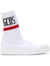 Gcds Slip-on Logo Sock Sneakers