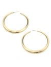 Ippolita Classico Large 18k Yellow Gold Smooth Twisted Hoop Earrings