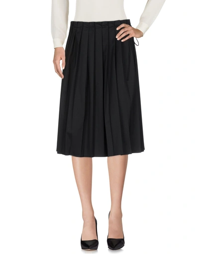 Veronique Branquinho Midi Skirts In Black