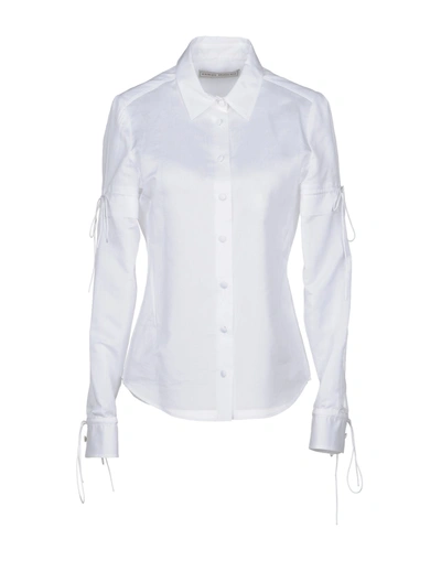 Veronique Branquinho Solid Color Shirts & Blouses In White