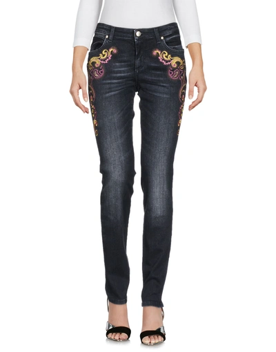 Versace Denim Pants In Black