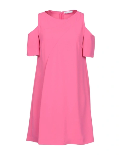 Versace Short Dress In Fuchsia