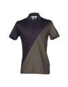 Versace Polo Shirt In Purple