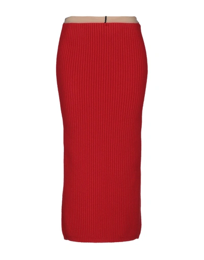 Calvin Klein 205w39nyc Midi Skirts In Red