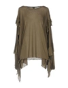 Alexandre Vauthier T-shirt In Military Green