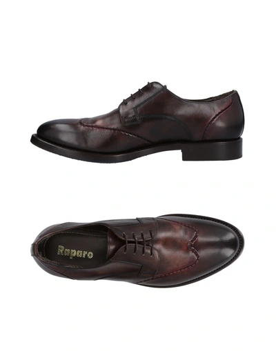 Raparo Laced Shoes In Dark Brown