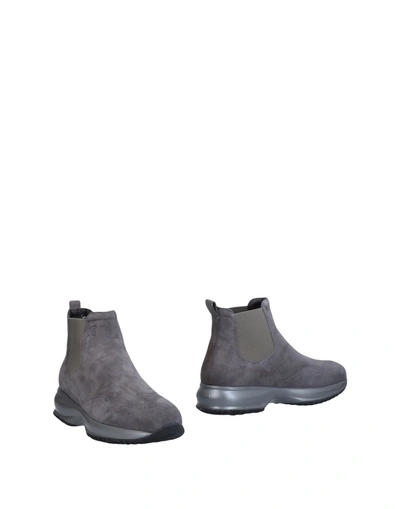 Hogan Ankle Boots In Grey