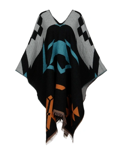 Marcelo Burlon County Of Milan Cape In Steel Grey