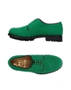 Aranth Laced Shoes In Green