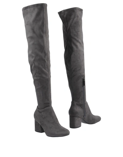 Kendall + Kylie Knee Boots In Grey