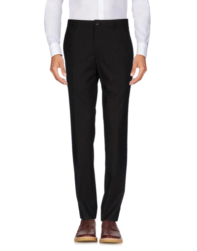 Pierre Balmain Casual Trousers In Dark Brown