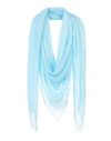 Fraas Square Scarf In Sky Blue