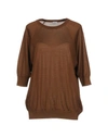 Malo Cashmere Blend In Brown