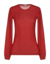 Malo Sweaters In Red