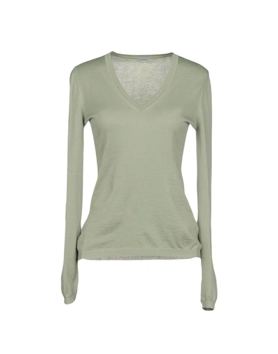 Malo Cashmere Blend In Light Green