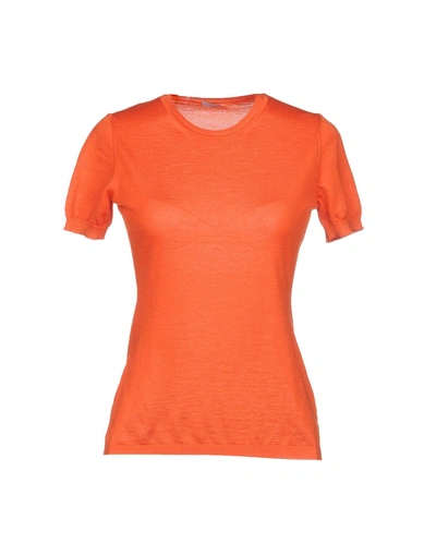 Malo Cashmere Blend In Orange