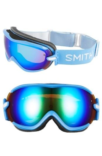 Smith 'virtue' Snow Goggles - French Blue/ Green Mirror