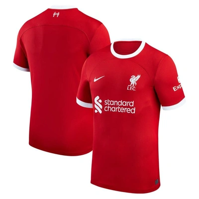 Nike Liverpool Fc 2023/24 Stadium Home  Men's Dri-fit Soccer Jersey In Red