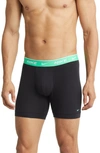 Nike Dri-fit Essential Assorted 3-pack Stretch Cotton Boxer Briefs In Black