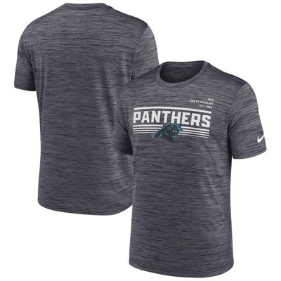 Nike Men's Yard Line Velocity (nfl Carolina Panthers) T-shirt In Black