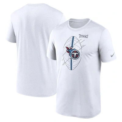 Nike Men's Dri-fit Icon Legend (nfl Tennessee Titans) T-shirt In White