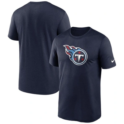 Nike Men's Tennessee Titans Logo Essential Legend Performance T-shirt In Blue
