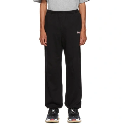 Balenciaga Political Campaign Cotton Sweatpants In Black | ModeSens