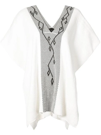 Voz Copihue Manta Kaftan In White