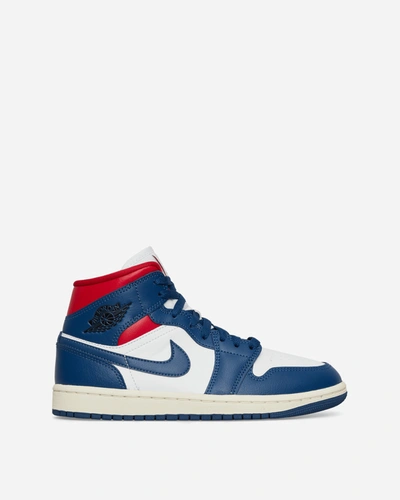 Nike Wmns Air Jordan 1 Mid Sneakers French Blue In Multicolor