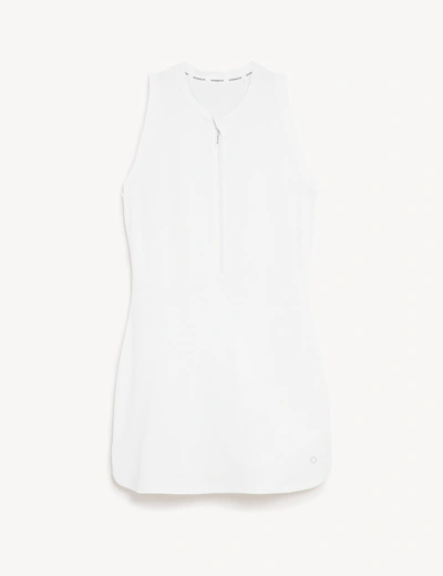 Goodmove Half Zip Sports Dress In White