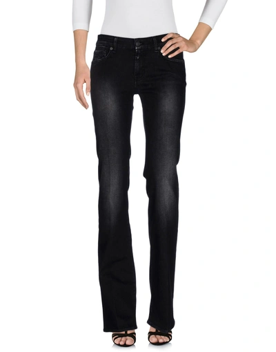 7 For All Mankind Denim Pants In Black