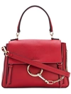 Chloé Faye Day Bag In Red