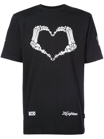 Ktz White Heart T-shirt - Black